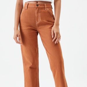 Pacsun Burnt Orange High-Waisted Carpenter Pants